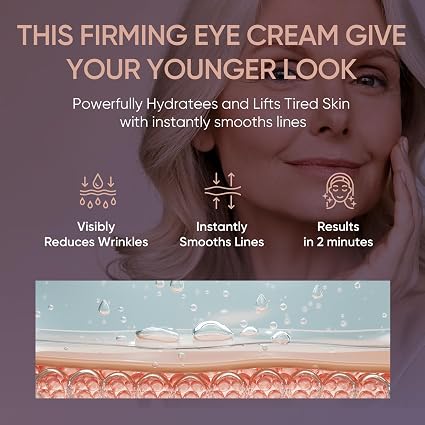 Instant Rapid Wrinkle Eye Cream: Temporary Effects Firm & Lift Under Eye Bags and Reduction Puffiness and Remover Dark Circles - 60 Second Tightener 30mL - Image 3