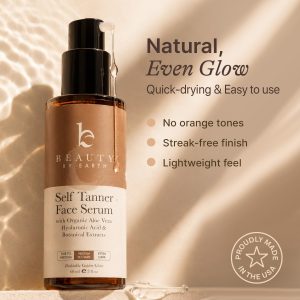 Face Tanner Serum - USA Made with Natural & Organic Ingredients | Sunless Self Tanner for Face with Anti-Aging Hyaluronic Acid