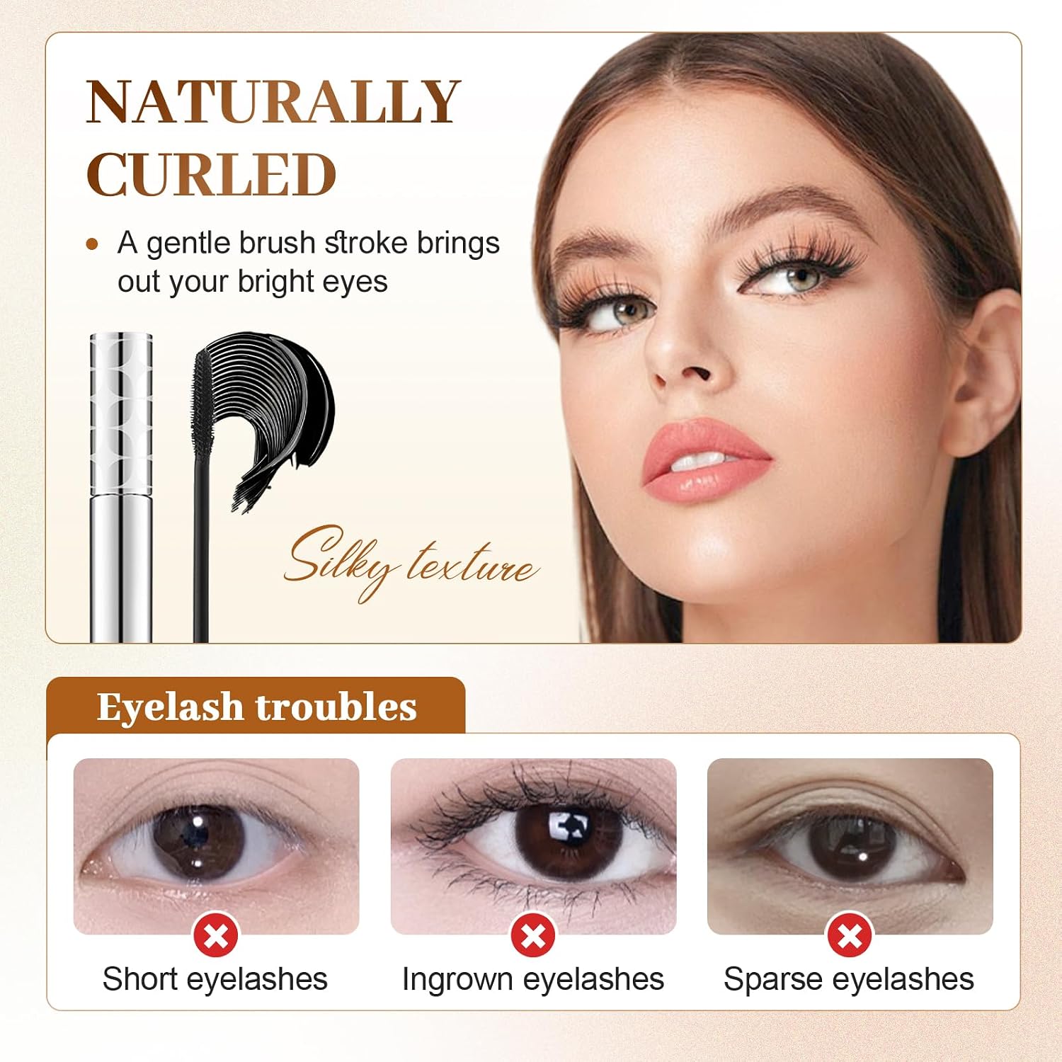 Mascara for Older Women 60 Plus, 2026 New Mascara Volume and Length for Mature Women with Thinning Lashes, Non Clumping Waterproof Long Wear (2PC Mix) - Image 2