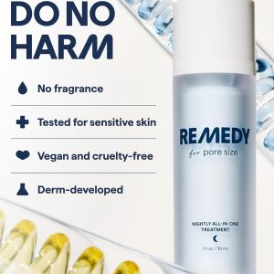 Remedy for Pore Size | Pore Refining Advanced Serum | Large Pore Minimizer with Retinol, BHA Salicylic Acid, Niacinamide | for Texture, Pimples, Blackheads | by Dermatologist Dr. Shah