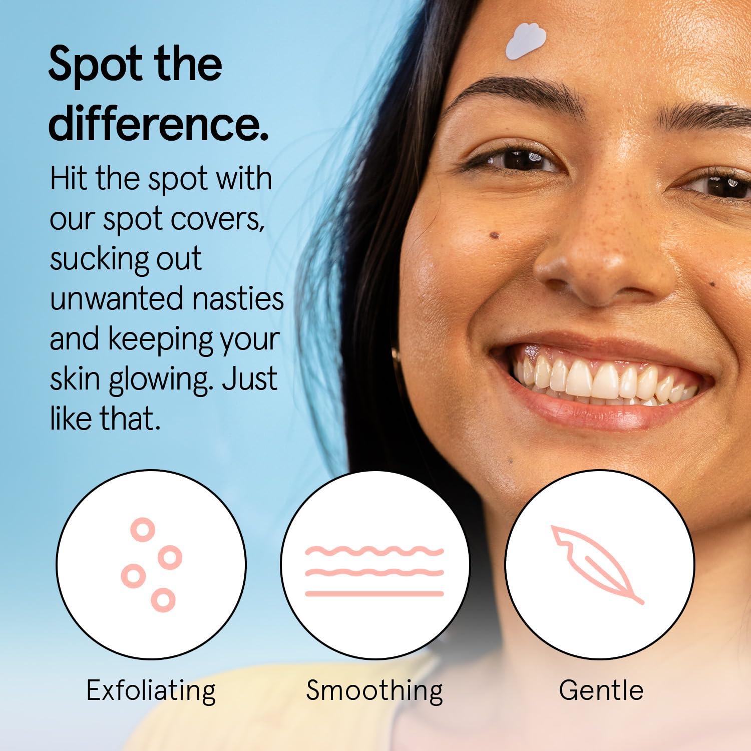 grace & stella Award Winning Pore Strip - Pimple Patches for Face - Hydrocolloid Acne Patches - Absorbs Zits, Reduces Redness - Cute Patches Dermatologist-Tested, Vegan (Multishape, 72 Count) - Image 2