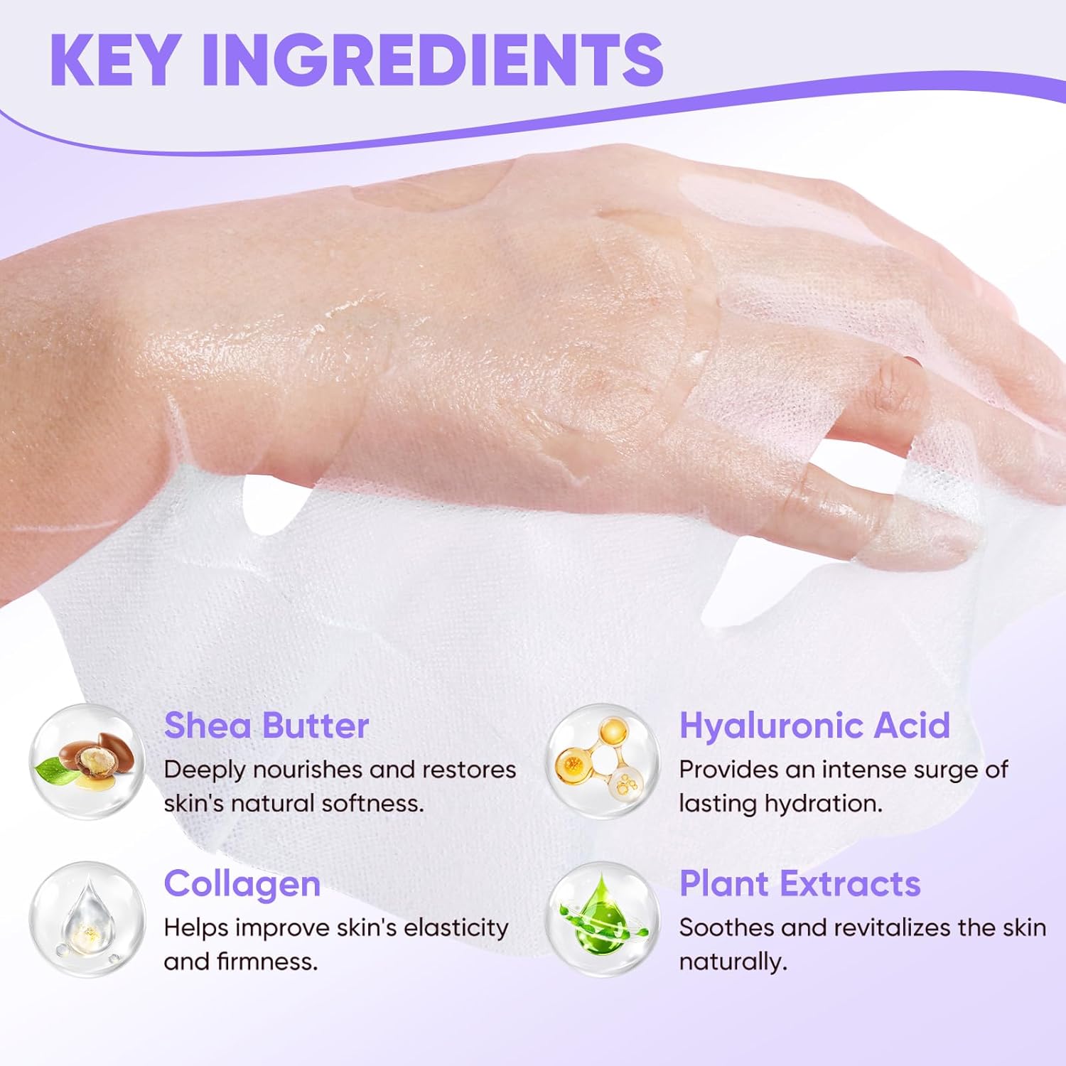 84 Pack Bulk Sheet Face Masks Skin Care, Hydrating and Moisturizing Collagen Facial Masks for All Skin Tybe, Spa Party for Women, Birtyday Gifts, Skincare Gifts Kit for Teen Girls (12 Types x 7 Pcs) - Image 2