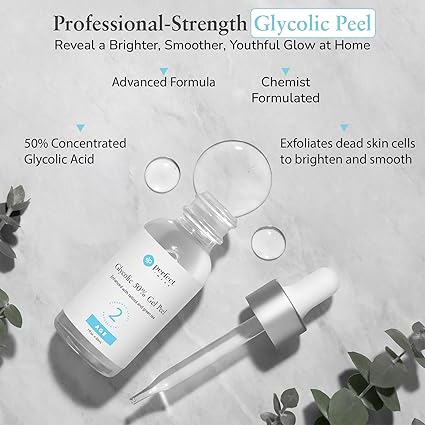 Glycolic Acid 50% Gel Peel - Enhanced with Retinol & Green Tea Extract (Professional Skin Peel)1 ounce - Image 2