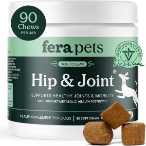 Fera Pets Hip & Joint Supplement for Dogs with Glucosamine, 90 Soft Chews | Fera Pets Hip & Joint Supplement for Dogs with Glucosamine, 90 Soft Chews