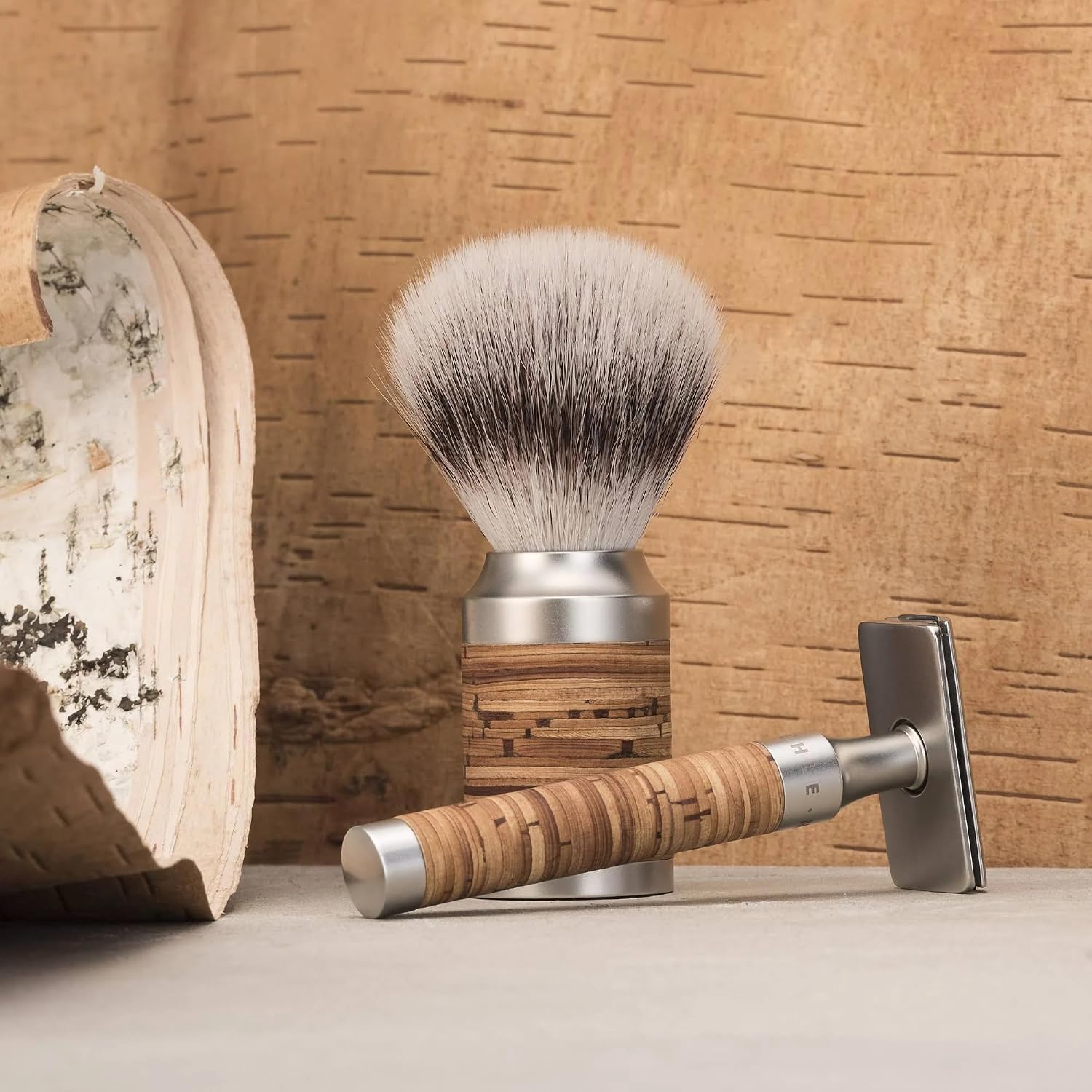 MÜHLE Rocca Stainless Steel Birch Bark Safety Razor - Image 2