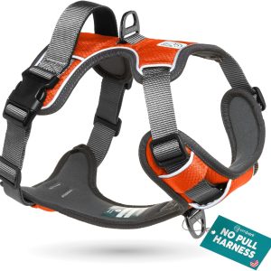 Embark Adventure No-Pull Medium Dog Harness – Reflective Trim, Military-Grade Nylon, Front Clip with Gel-Lined Handle