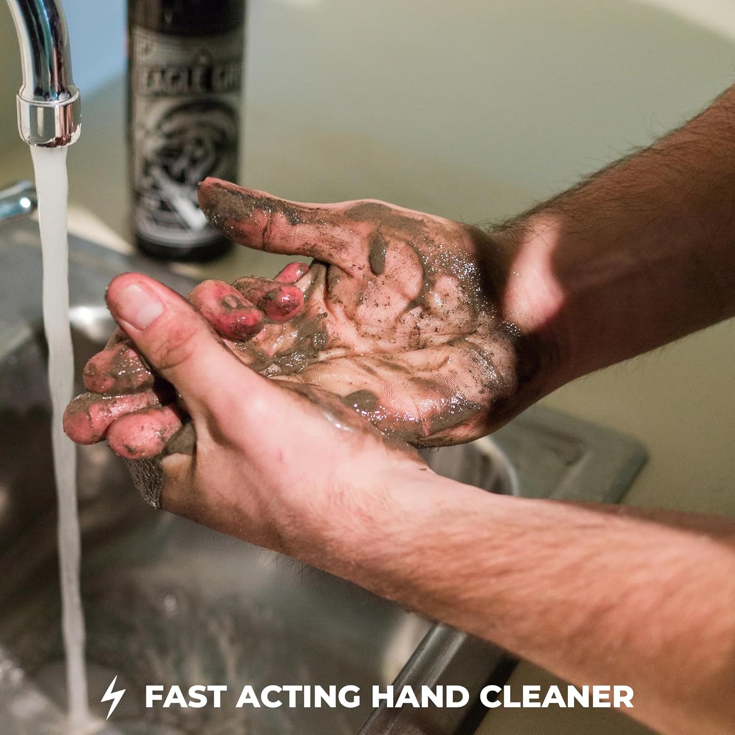 Eagle Grit Heavy Duty Industrial Hand Cleaner – USA Made Mechanic Soap – Silica-Based, Solvent - Degreaser – Removes Grease, Oil, Paint, & More – Moisturizing, Eco-Friendly –1 Gallon Hand Pump - Image 2