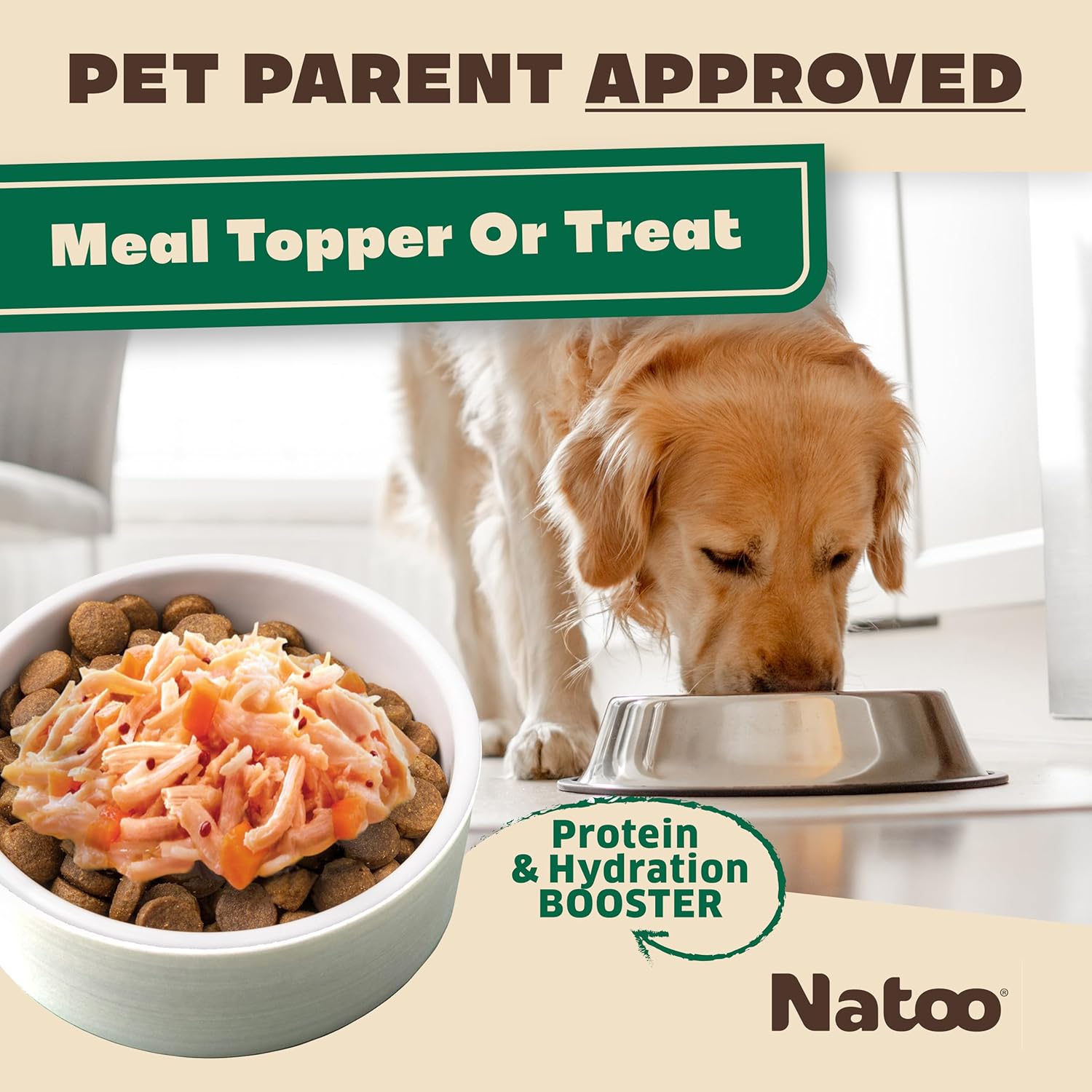 NATOO Dog Food Topper Variety Pack, 4 Flavors, 3oz Pouches, 12 Pack | For Picky Eaters, Protein Boost Mix-Ins, Wet Meal Toppers, Limited Ingredient, For Dogs and Puppies - Image 3