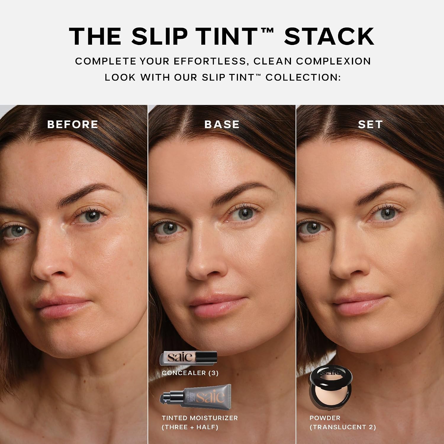 Saie Slip Tint Tinted Moisturizer with SPF 35 - Light Coverage, Glowy Skin Tint & Mineral Sunscreen for Face with Hydrating Hyaluronic Acid - Summer Makeup Essential - Shade Two (1.35 oz) - Image 3