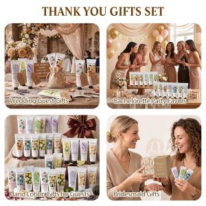 spa luxetique 50 Pack Hand Cream for Dry Cracked Hands,Mini Hand Lotion Travel Size for Women,Small Bridesmaid Proposal Gifts,Bulk Teacher Appreciation Gift Set,Bachelorette Party Favors