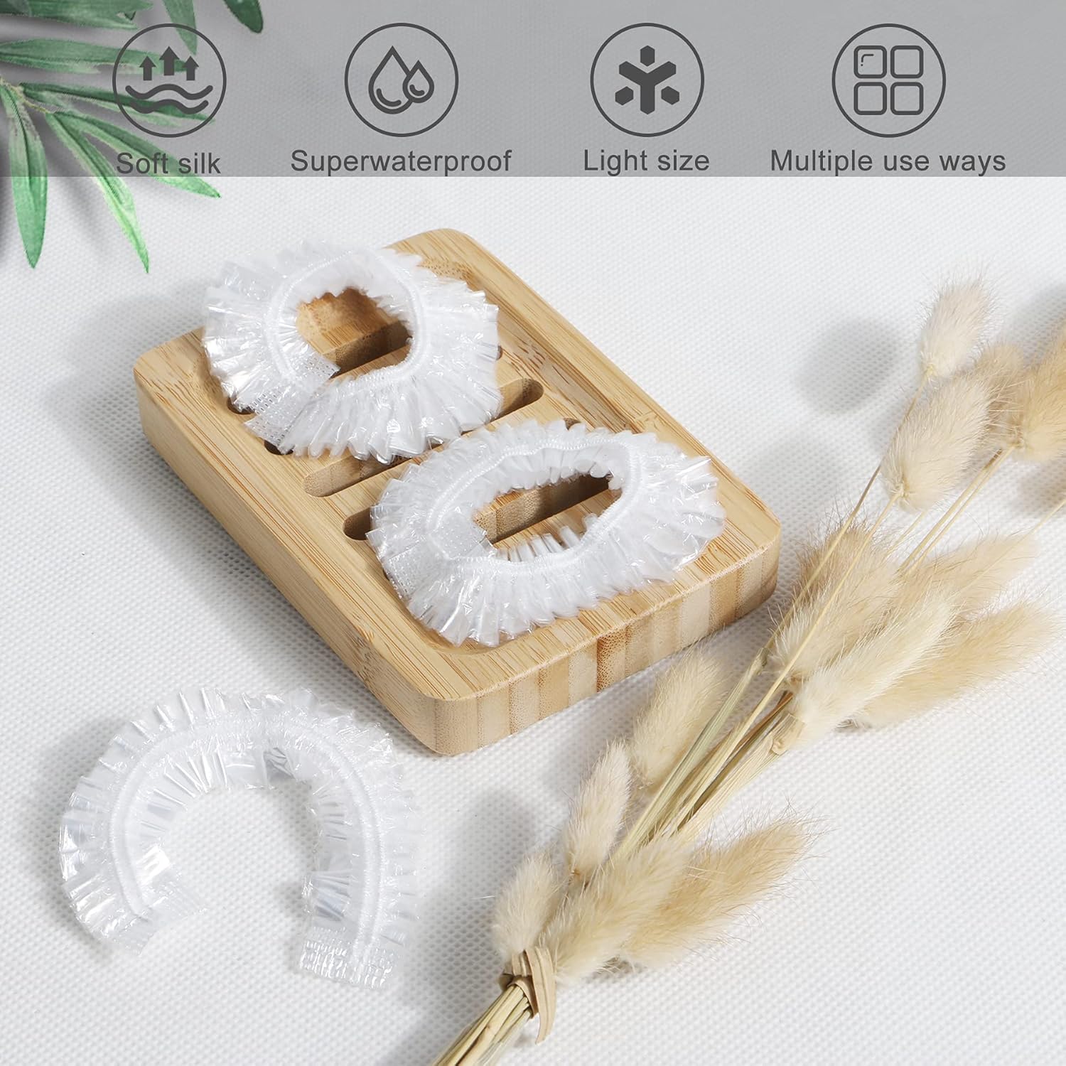 1000 PCS Upgrade Disposable Shower Caps. Ceizioes Waterproof Hair Bath Caps. Thickening Shower Cap for Women Kids Girls. Hotel and Hair Salon. Travel Spa. Home Use Beauty Salon - Image 2