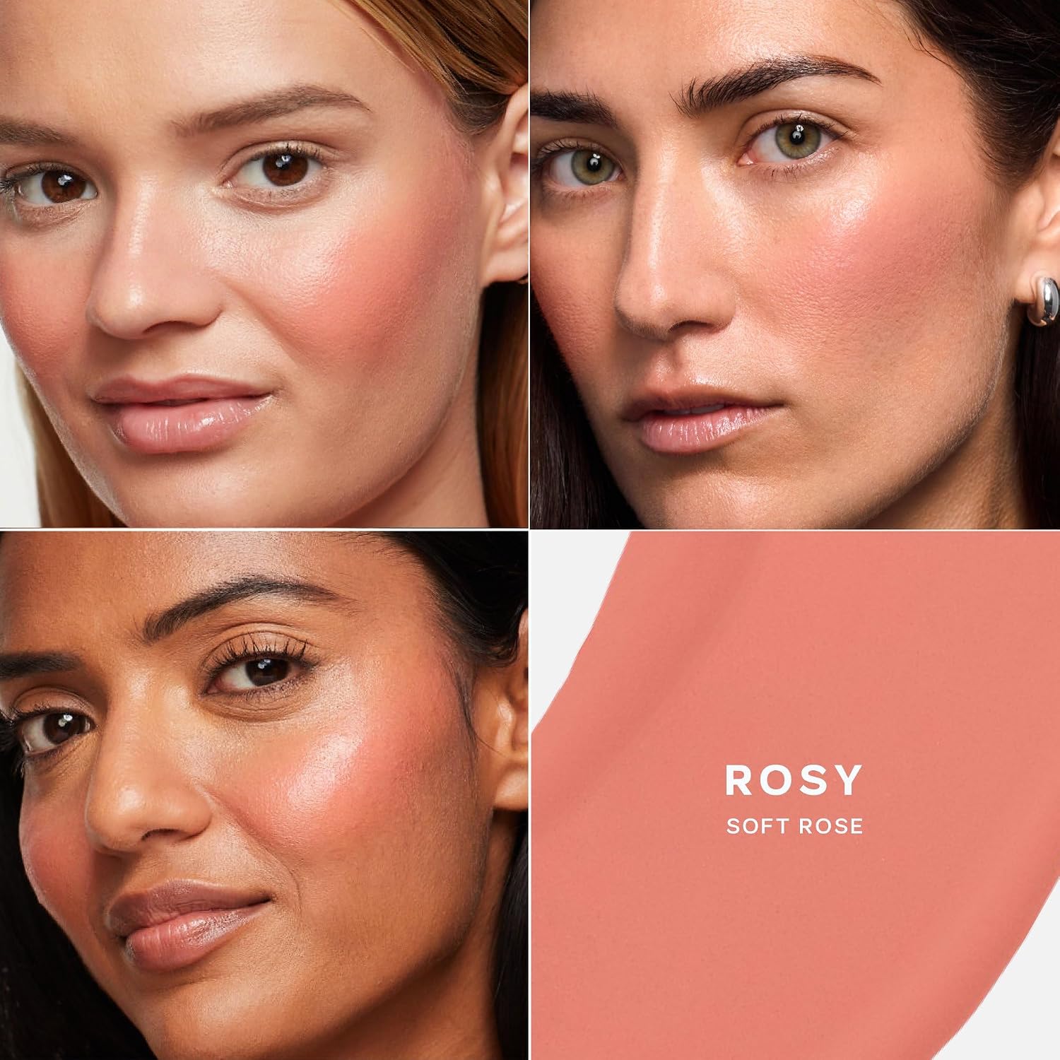Saie Dew Liquid Blush for Cheeks - Hydrating Cream Blush Stick with a Blendable + Buildable Formula - Skincare Infused Dewy Cheek Tint for a Natural Flush - Glowy Makeup Essential - Rosy (.40 oz) - Image 2