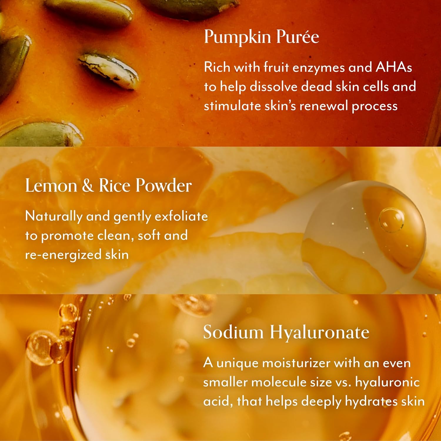 Bliss Pumpkin Powerhouse & Resurfacing Enzyme Mask - 10% AHA Pumpkin Blend with Prebiotics and Hyaluronic Acid for Smooth, Glowing Skin - Vegan, Clean, Cruelty-Free (1.7 Oz) - Image 2
