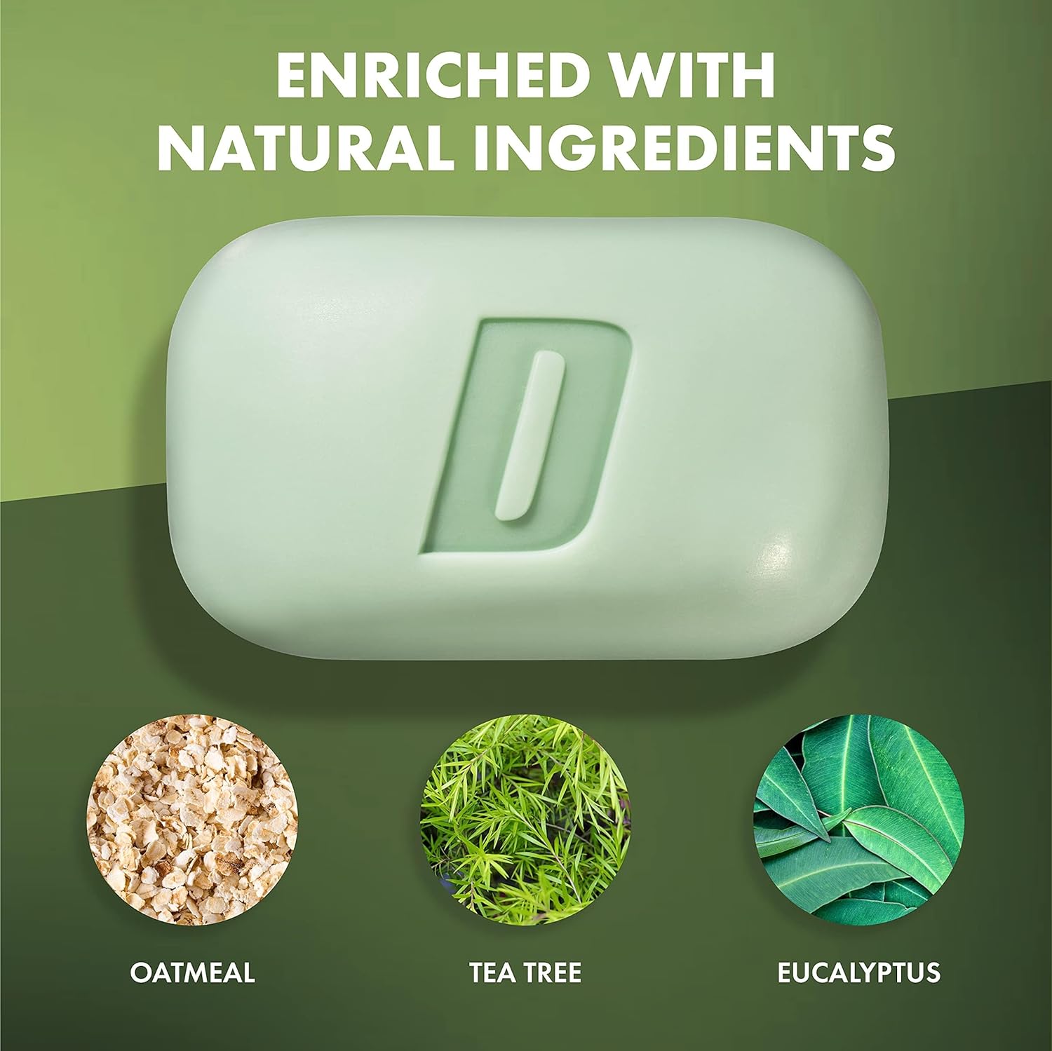 Defense Acne Care Bar Soap 4.2oz | contains 2% Salicylic Acid, Tea Tree & Eucalyptus Essential Oils & Oatmeal (Pack of 5) - Image 2