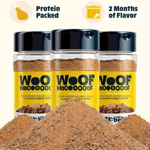 Bark in the Belly Chicken Dog Food Topper – Limited Ingredient Blend with Real Chicken & Rosemary – Shake & Sprinkle Meal Mixer for Dogs of All Breeds and Life Stages (Pack of 3)