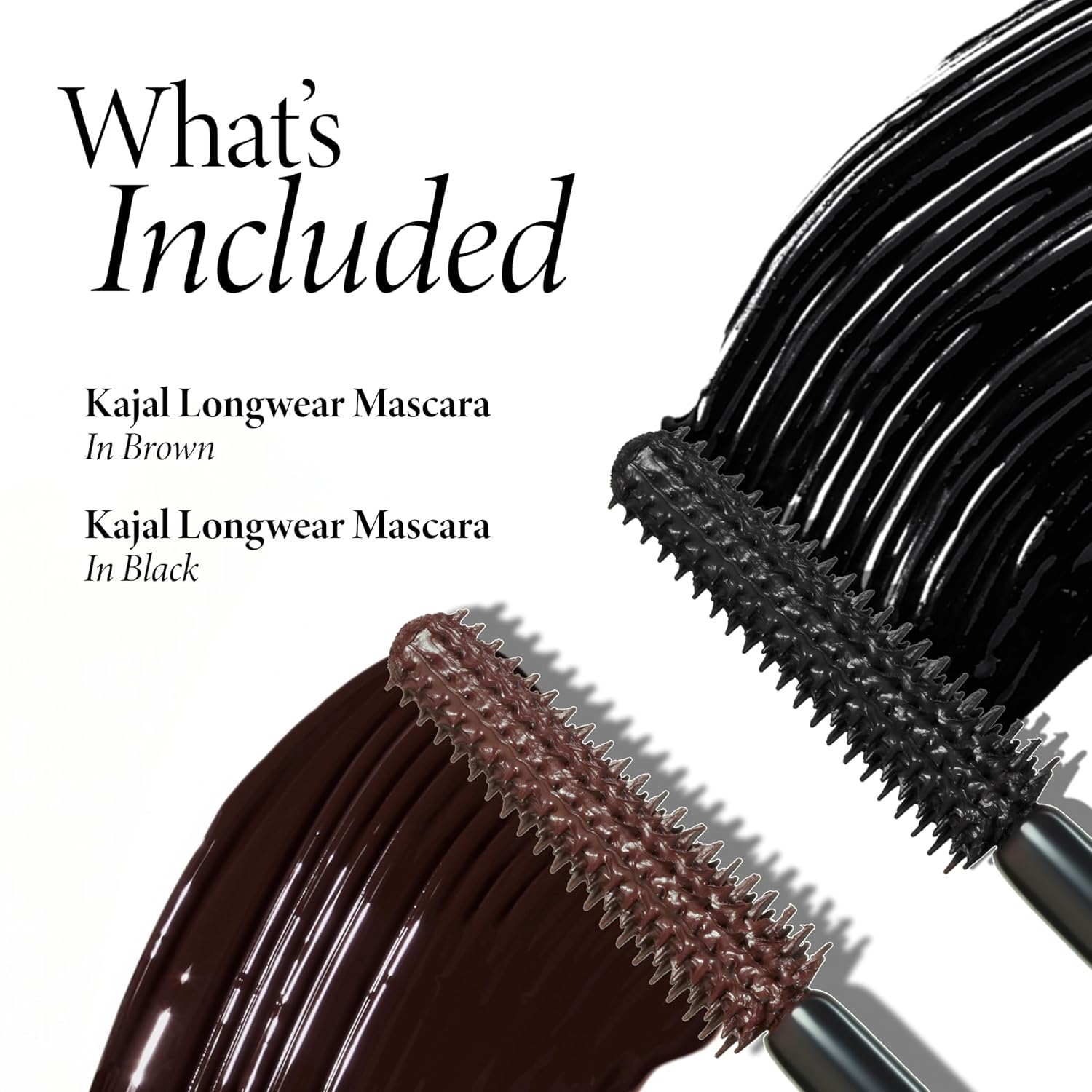 LAURA GELLER NEW YORK Kajal Longwear Mascara – Black and Brown Duo – Volumizing, Lengthening, & Defining Mascara - Buildable, Smudge‑Proof & Flake‑Proof Wear - Image 2