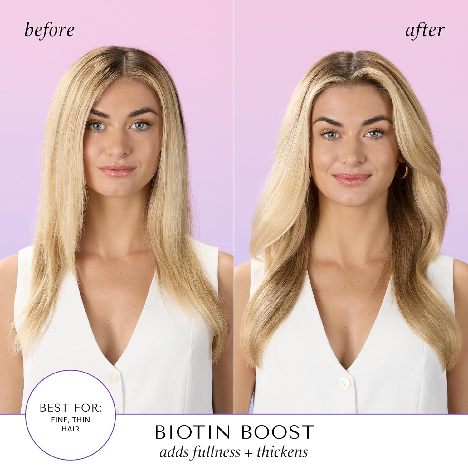 HASK Biotin Boost Thickening Shampoo, 12 Fl Oz - Image 2