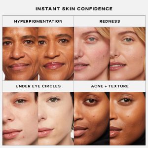 Saie Slip Tint Radiant Cream Concealer & All-Over Face Makeup - Concealer for Dark Circles, Redness & Blemishes - Lightweight Makeup Made with Hydrating Hyaluronic Acid - Shade 10 (0.17 oz)