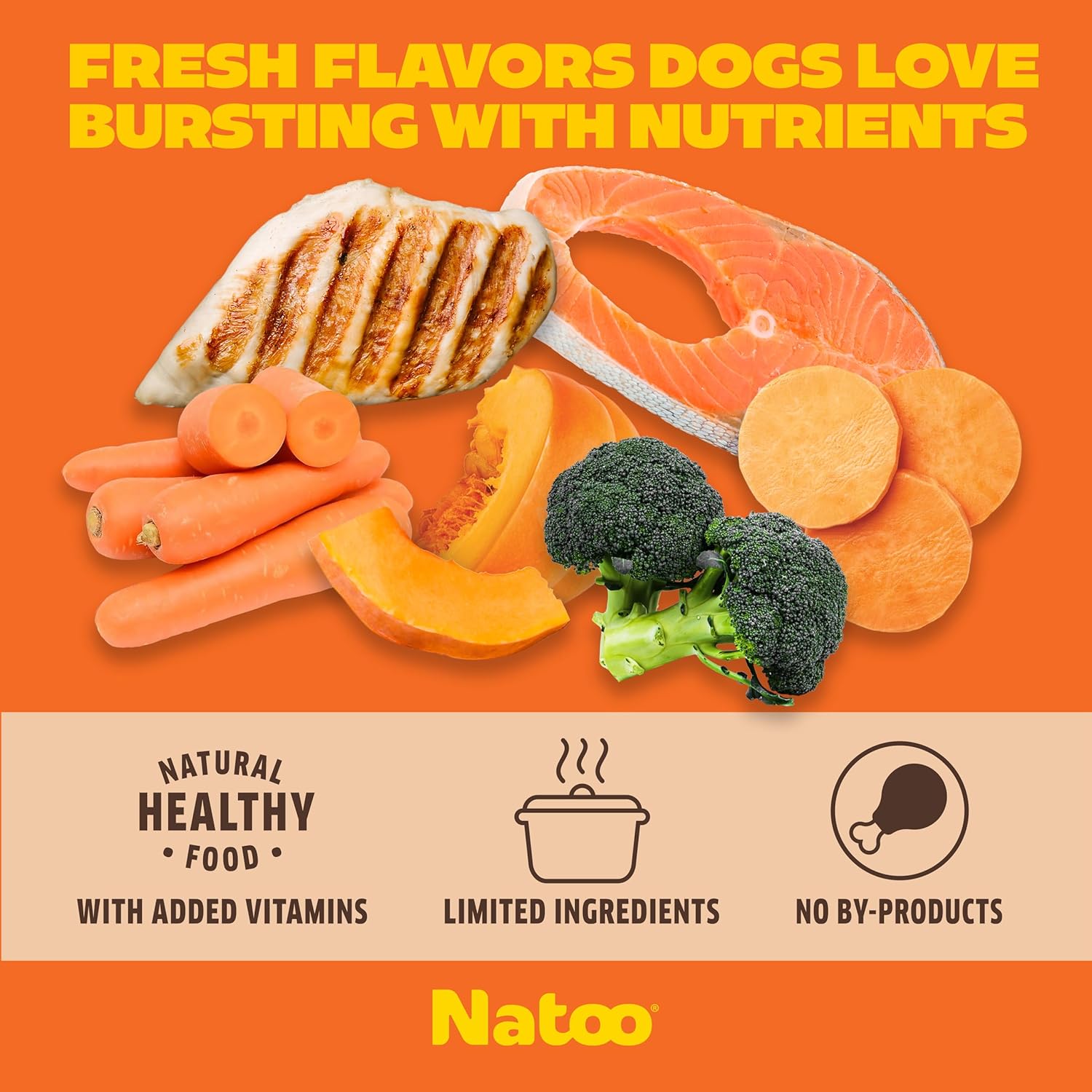 NATOO Dog Food Topper Variety Pack, 4 Flavors, 3oz Pouches, 12 Pack | For Picky Eaters, Protein Boost Mix-Ins, Wet Meal Toppers, Limited Ingredient, For Dogs and Puppies - Image 2