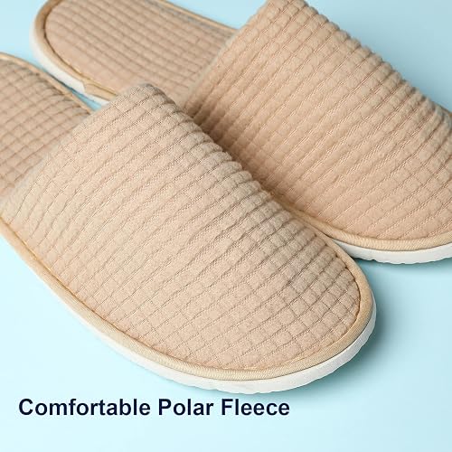 COZYAREA SPA Guest Slippers, 6/12 Pairs Reusable Washable Unisex Spa Slippers for Hotel Bedroom Wedding Party Travel - Image 3