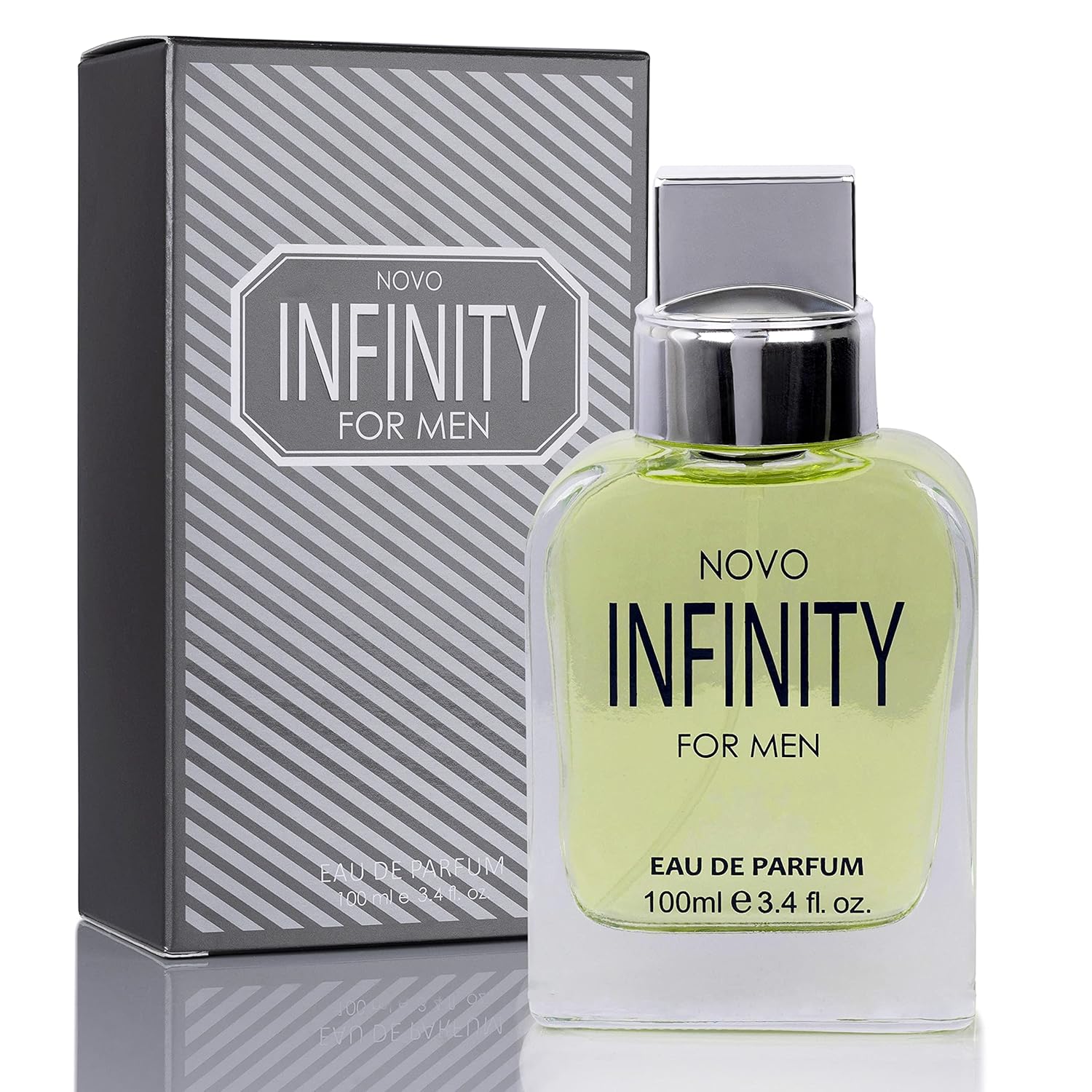 NovoGlow Novo Infinity for Men- 3.4 Fluid Ounce Eau De Parfum Spray for Men - Refreshing Citrusy & Floral Top Notes Smell Fresh All Day Long Lovely Gift Occasions - Image 3