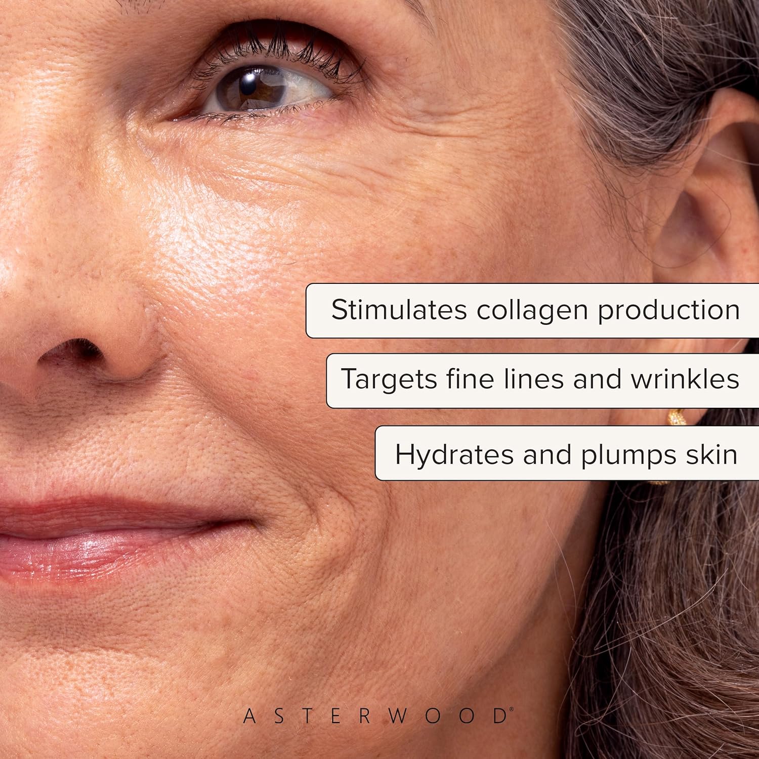 Asterwood Triple Repair Matrixyl 3000 + Argireline + Hyaluronic Acid + Vitamin C Serum for Face - Anti-Aging, Collagen Boosting, Hydrating - Fragrance-Free - 1 Fl Oz - Image 3