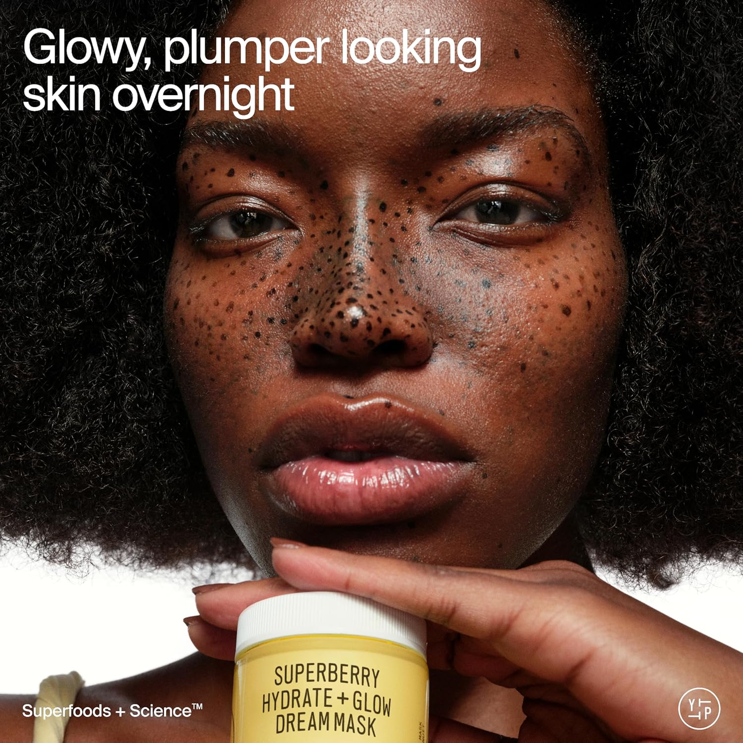 Youth To The People Superberry Hydrate + Glow Dream Mask - Hyaluronic Acid, Squalane, Vitamin C, Face Moisturizer + Overnight Facial, Non-Greasy, Plumps, Brightens, Evens Tone, For Dry + Dull Skin - Image 2